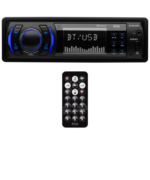 Main product image for BOSS 616UAB Bluetooth In-Dash Single-DIN MP3-Compatible Digital Media AM/FM Receiver265-4059